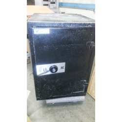 Black Combination Fire Proof Lock Safe w/2 Interior Compartments